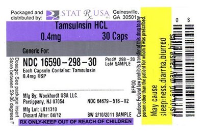 Label Image (Tamsulosin HCl Label 298)